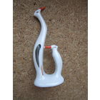 Аисты малые . Миниатюра . Минский фарфоровый завод