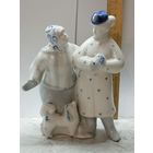 Фарфоровая статуэтка Кумушки или Сплетницы. Зимний дворик