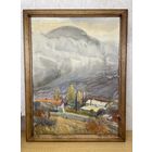 Доморад Владимир Александрович,акварель "Лавровое, плывут облака" 50-40см.