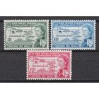 36.BrKS. Великобритания. Колонии. Сент Кристофер Невис и Ангилья. Создание Британской Вест- Индийской федерации.  1958 г. Полная серия. MNH. Mi.##129-131.