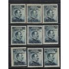 Италия Оккупация Додеканес 1912 Виктор Эммануил III Надп  названий островов Стандарт #10 I,II,IV,VI,VII,IX,XI,XII,XIII**