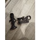 2 подсвечника ссср,один тяжёлый,с рубля