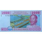 Werty71 Центральная Африка (C- Чад) 2000 франков 2002 UNC банкнота