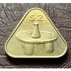 Острова Кука 2 доллара, 2015   С РУБЛЯ