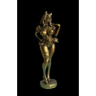 Статуэтка Красивая девушка Латунь