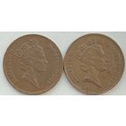 Великобритания 2 пенса 1988 г. Цена за 1 шт.