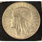 10 злотых 1932 Ядвига Полония очень красивая Яркая