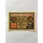 25 пфенигов (нотгельды) Германия г.Лавфен -1402