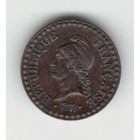 Франция 1 сантим 1850 года. Состояние!