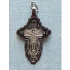 Крестик нательный с иконкой (84 проба, клеймо мастера), Российская империя.
