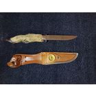 С рубля без м ц. нож с компасом. общ длина 27см. без чехла