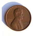 США 1 цент 1969 г. D