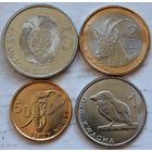 Замбия Набор 4 монеты (5, 2, 1, 50) 2024 год