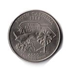 США. 1/4 доллара (1 квотер, 25 центов). 2000. Южная Каролина. P