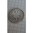 С 1 РУБЛЯ ! МОНЕТА ГЕРМАНИЯ  1 МАРКА 1881 год