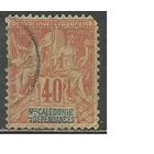 Новая Каледония. Аллегория. Мир и Торговля. 1892г. Mi#47.
