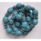 Винтажные бусы. Пекинское стекло. Форма оливки