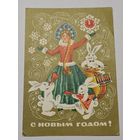 Открытка ,,С Новым Годом!'' худ. И. Дергилёв 1973 г.