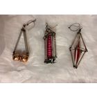 Елочные игрушки стеклярус 3 штуки