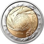 2 евро 2004 Италия 50 лет Всемирной Продовольственной программы UNC из ролла