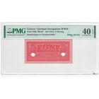 Греция немецкая оккупация 5 пфеннигов 1941 года. Тип Р-R136а. Состояние XF. В слабе PMG 40