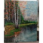 Картина пейзаж,  холст,  масло, 40см на 50см