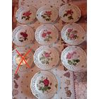 Тарелки из прорезного фарфора. Schumann, Germany