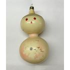 Елочная игрушка большой снеговик СССР