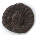 Римская Империя Гонорий 393-423 гг. Н.Э. Бюст императора в диадеме вправо/Два легионера