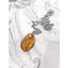Кулон из натурального янтаря с цепочкой (2)