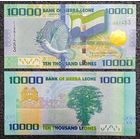 10000 леоне Сьерра-Леоне 2021 г. UNC