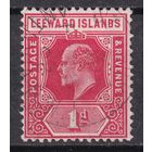 148.BrKCI. Великобритания. Колонии. Подветренные острова. Стандарт. Эдуард VII. 1907 г. 1P. Mi.#38b.