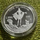 Ватикан 10000 лир 1999 г. (Навстречу священному 2000 году - Воскресение Иисуса Христа) (Proof)