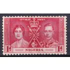 21a.BrKS. Великобритания. Колонии.  Нигерия. Коронация Георга VI и Елизаветы. 1937 г. Mi.#43.