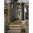 Материнск плата ретро РАБОЧАЯ Chaintech 6LTM2 M101 с установленным процессором Pentium II 233 MHz