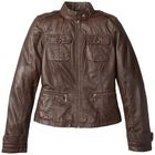 Кожаная куртка ,размер примерно 42