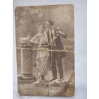 Фотография старинная Мужчина и женщина.