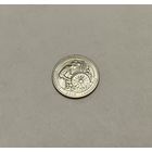 1/4 долллара 2019 Национальный исторический парк Лоуэлл двор S с рубля