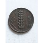 Италия 5 сентизим 1934