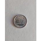 Венесуэла 10 боливаров 2001 год нечастая монета