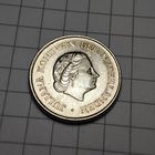 1/4 гульдена Нидерландских Антильских островов 1967 года. Серебро.Юлиана.