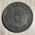 Германия Крефельд нотгельд 5 пфеннигов 1917 год. С рубля без МЦ.