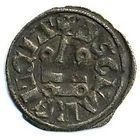 Герцогство Ахайя. Денарий. Герцог Флоран (1289-1297 гг.).