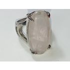 Перстень с Розовым Кварцем .