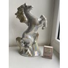 Новогодняя распродажа!!Статуэтка. Конь на дыбах. Фарфор. Полонский завод художественной керамики .Очень редкого окраса (масти)