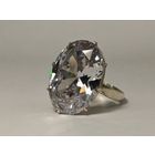 Кольцо серебро 925 пр. Размер 20 мм. Ювелирное стекло. С рубля.