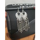 Лот С 1 РУБЛЯ! много лотов! Серьги листики с кристаллами, Чехия