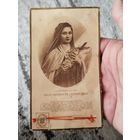 Редчайшая вещь!!Иконка-реликвия с частичкой одежды св.Терезы, до 1923 г. (до беатификации)с рубля