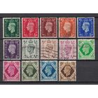 14.Br. Великобритания. Георг VI. 1937/39 гг. Стандарт. Серия. Mi.##198x-211x.