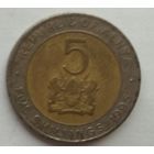 Кения 5 шиллингов 1995 г.